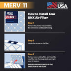 BNX TruFilter 20x23x1 Air Filter MERV 11- MADE IN USA - Image 4