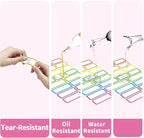 Removable Colored Labels Stickers, Self-Adhesive Rectangular Stickers Star - Image 4