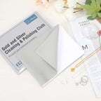 Jewelry Cleaning and Polishing Cloth, 100% Pure Cotton Silver Polishing Cloth - Image 6