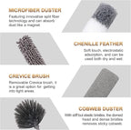 Microfiber Duster for Cleaning Fan, High Ceiling, Reusable Bendable Washable - Image 3