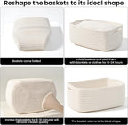 Small Storage Baskets for Organizing, Organizing Baskets for Shelves, Small - Image 7