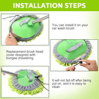 Layhit 5 Pcs Car Wash Mitt Set, Brush Not Included, Microfiber Mitt Cleaning - Image 4