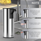 Automatic Soap Dispenser Touchless 11.8oz 4-Level Adjustment Auto Hand Soap - Image 3