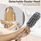 Microfiber Feather Duster for Cleaning, Sheneyron Washable Dusters, - Image 2