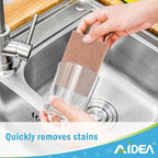 AIDEA Non-Scratch Natural Scouring Pads, Dish Scrubber Pads - Image 5