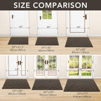 hicorfe Indoor Door Mat, Non Slip Door Mats, Absorbent Resist Dirt Entrance - Image 5