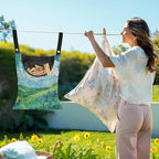 Van Gogh Wheatfield Laundry Clothespin Bags Hanging Storage Organizer 12 x 14.5 - Image 2
