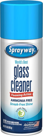 Sprayway Glass Cleaner Foaming Aerosol Spray, Streakless, Fast-Acting | Cleans - Image 2