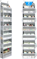 Yecaye 2 Pack Over The Door Organizer, 6-Tier Closet Door Hanging Organizer by Yecaye