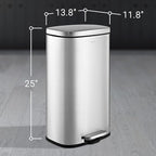 happimess HPM1011A Curtis 8-Gallon Step-Open Trash Can - Image 6
