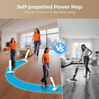 Wet Dry Vacuum Cleaner, 180°Lie-Flat Vacuum Mop All in One - Image 3