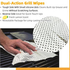 BBQ Dual Action Grill Tough Wipes, Grate and BBQ Disposable Wipes, Cleans and - Image 2