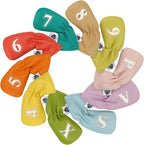 Big Crazy Golf Iron Covers, Long Neck and Elastic Closure by BigCrazy