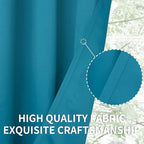 BGment Peacockblue Blackout Curtains 54 Inch Length - Image 6