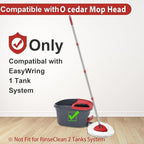 2 Spin Mop Head Replacement, 1 Base, 1 Mop Handle Combo Mops Set Compatible - Image 2