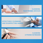 All - Purpose Travel Wipes, 55 Individually Wrapped 75% Alcohol Antibacterial - Image 4