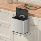 Mbillion Kitchen Compost Bin Hanging Trash Can - Image 5