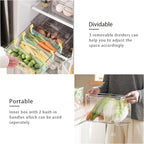 MineSign 7 pack Stackable Refrigerator Organizer Bins Pull-Out Drawers - Image 4