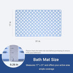 Non Slip Bathtub Mat and Shower Mat 31x17 inch, Bath Mat - Image 2