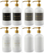16oz Glass Soap Dispenser with Stainless Steel Pump, 21 Waterproof Labels - Image 5