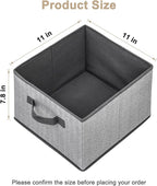 Storage Baskets, 11-Inch Woven Fabric Bins, Storage Cubes - Image 2