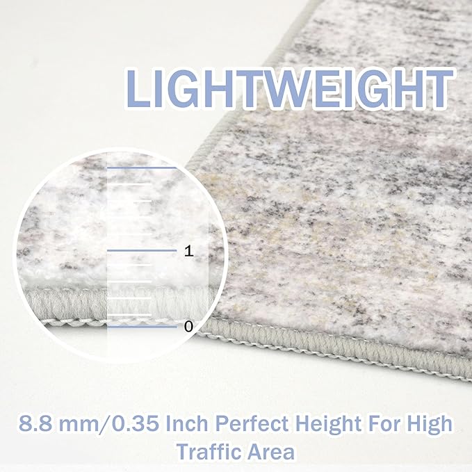 IOHOUZE Abstract Runner Rug 2x10 Ft Washable Runners - Image 4