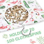 Woanger 2 Pcs Clothes Pin Bag Clothespin Holder 15 x 11 in to Hang on Line - Image 3