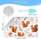 Squirrels and Fall Leaves Ironing Mat - Image 2