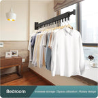 Clothes Drying Rack, Laundry Drying Rack, Clothes Rack Wall Mount, Wall Mounted - Image 9