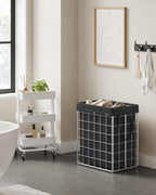 SONGMICS Laundry Hamper, 23.8 Gal. Laundry Basket, Collapsible Clothes Hamper - Image 3