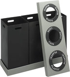 Safco Trash Can Recycle Bin Combo, 28 Gallon Each, At Your Disposal Recycling - Image 5