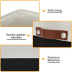 DULLEMELO Small Storage Bin, Collapsible Rectangular Fabric Basket - Image 3