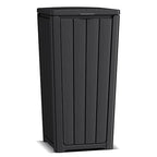 EasyUp Outdoor Trash Can with Lid, Waterproof and Sunscreen Resin Garbage Cans by EASYUP