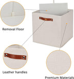 DULLEMELO Storage Baskets for Shelves Closet Storage, Sturdy Home Organization - Image 4