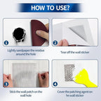 5pcs Drywall Patch Kit, Self-Adhesive Fiberglass Wall Repair Patch Kit & - Image 4