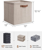 StorageWorks 13x13 Inches Storage Cube, Fabric Storage Bins - Image 2