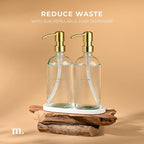 MaisoNovo Soap Dispenser 3-Piece Set | 16.9oz Clear Bottles - Image 7