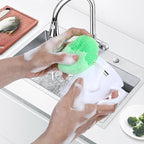 100 Pcs Plastic Scrubbers for Dishes, Round Pot Scrubbers for Kitchen Non - Image 4