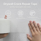 2 Rolls Drywall Repair Joint Tape, 2 Inch x 164FT, Self-Adhesive Drywall Mesh - Image 3