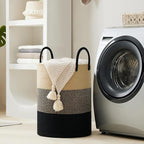 YOUDENOVA Woven Rope Laundry Hamper Basket, 100L Tall Laundry Basket, Baby - Image 6