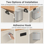 Mbillion Kitchen Compost Bin Hanging Trash Can - Image 4