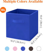 Lifewit Collapsible Fabric Storage Cubes Bins Set 11 Inch, Foldable Cubby - Image 2