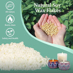 SAEUYVB Natural Soy Candle Wax for Candle Making, 10lb Bag, Premium Soy Wax - Image 3