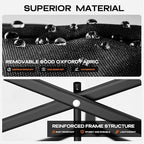 300L Extra Large Collapsible Foldable Wagon, 440lbs Load Capacity 48''L - Image 2