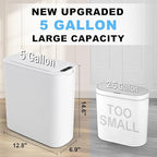 Cesun Motion Sensor Trash Can, 5 Gallon Automatic Bathroom Garbage Can - Image 2
