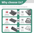 Stone Drying Mat for Kitchen Counter, Collapsible Dish Drying Mat, Fast Drying - Image 7