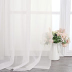 Chyhomenyc Ivory Sheer Scarf Valances - Image 6