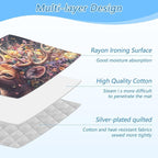 Deer with Butterfly Floral Ironing Mat Thickened Ironing Blanket Travel - Image 4