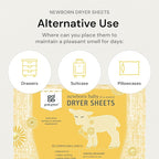 Grab Green Newborn Baby Dryer Sheets, 40 Sheets, Chamomile Scent, Plant and - Image 4