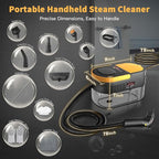 Steam Cleaner, 3-Level Adjustable Handle, 15s Heat-Up, 1.69 Quarts Tank - Image 4